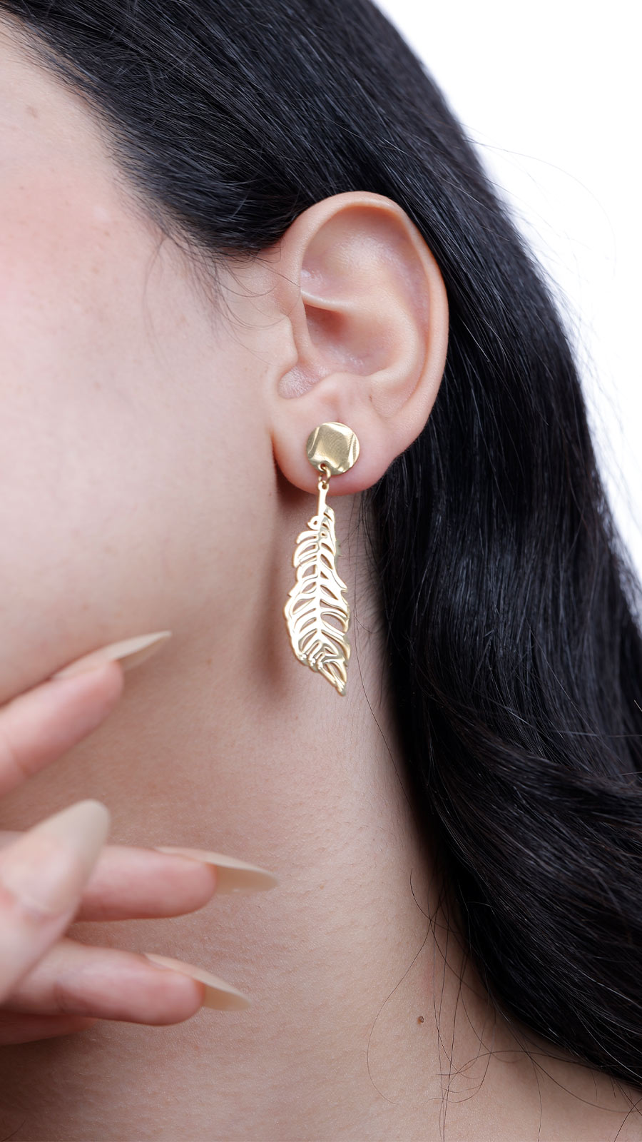 Feather earring