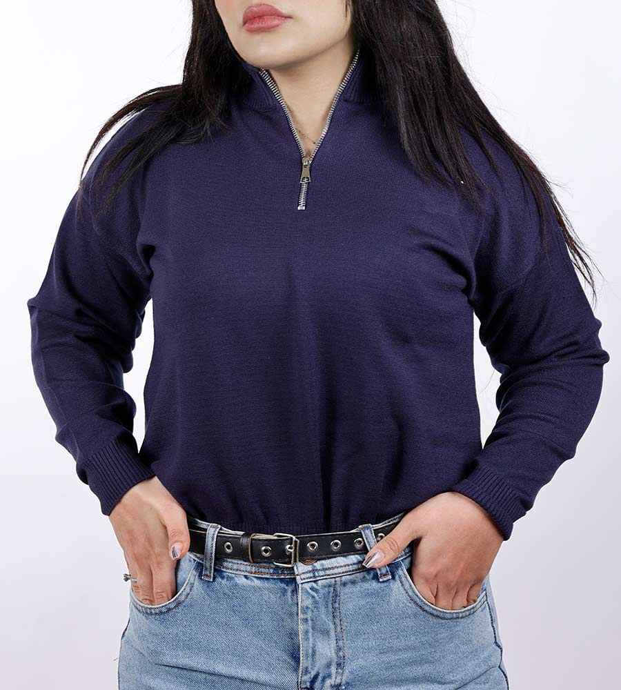 بلوزة نصف سوستة