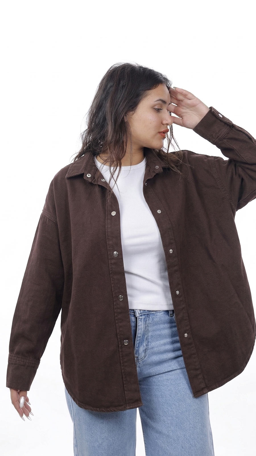 قميص جبردين سادة 