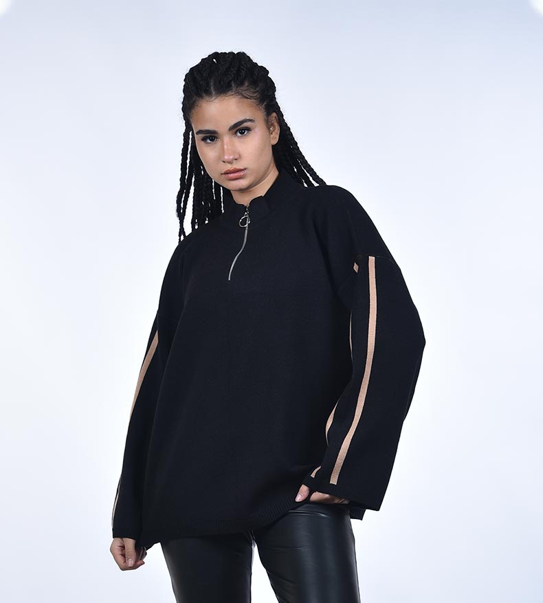 Plain Knitwear Blouse