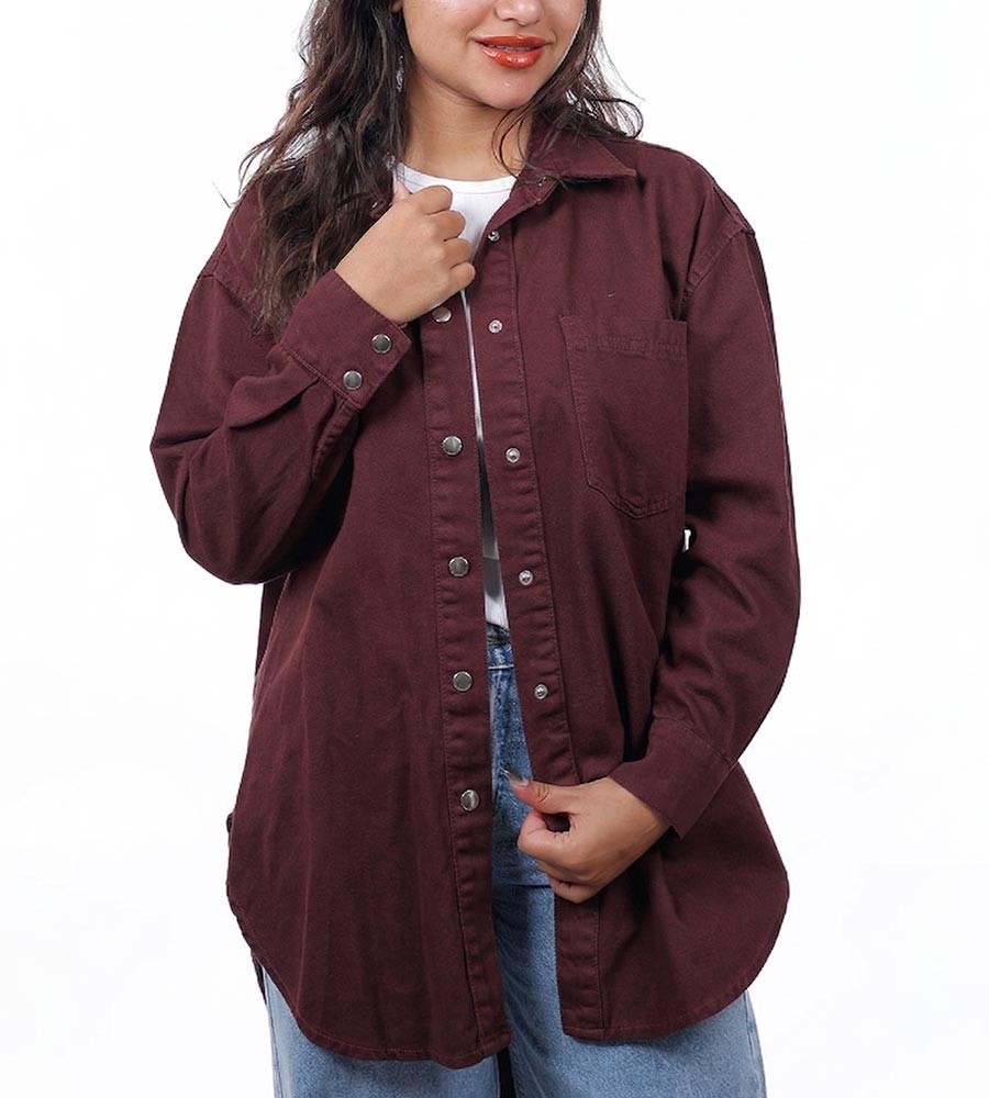 Long Gaberdine shirt 1 pocket