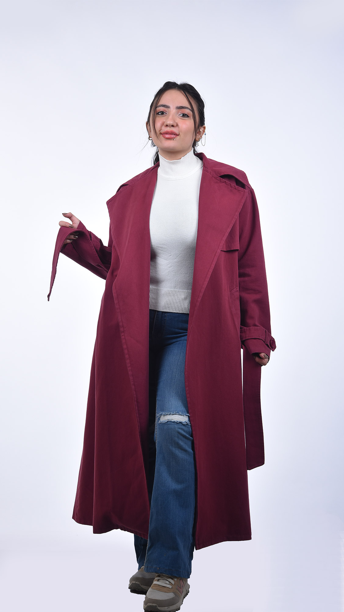 Long Gabardine Coat