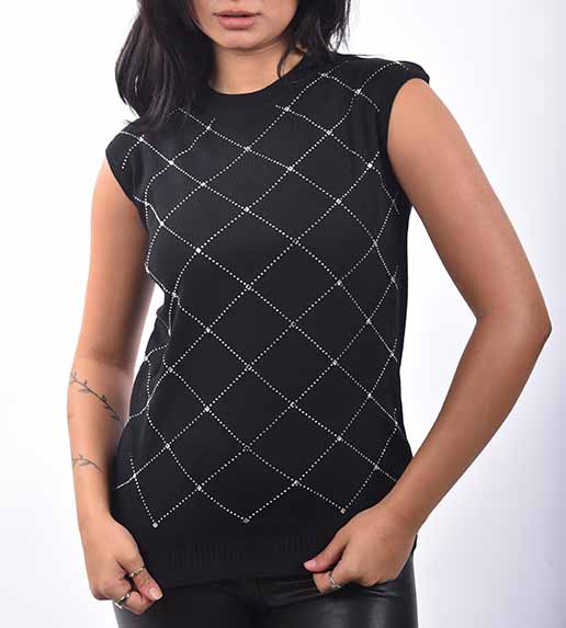  body - strass sleeveless