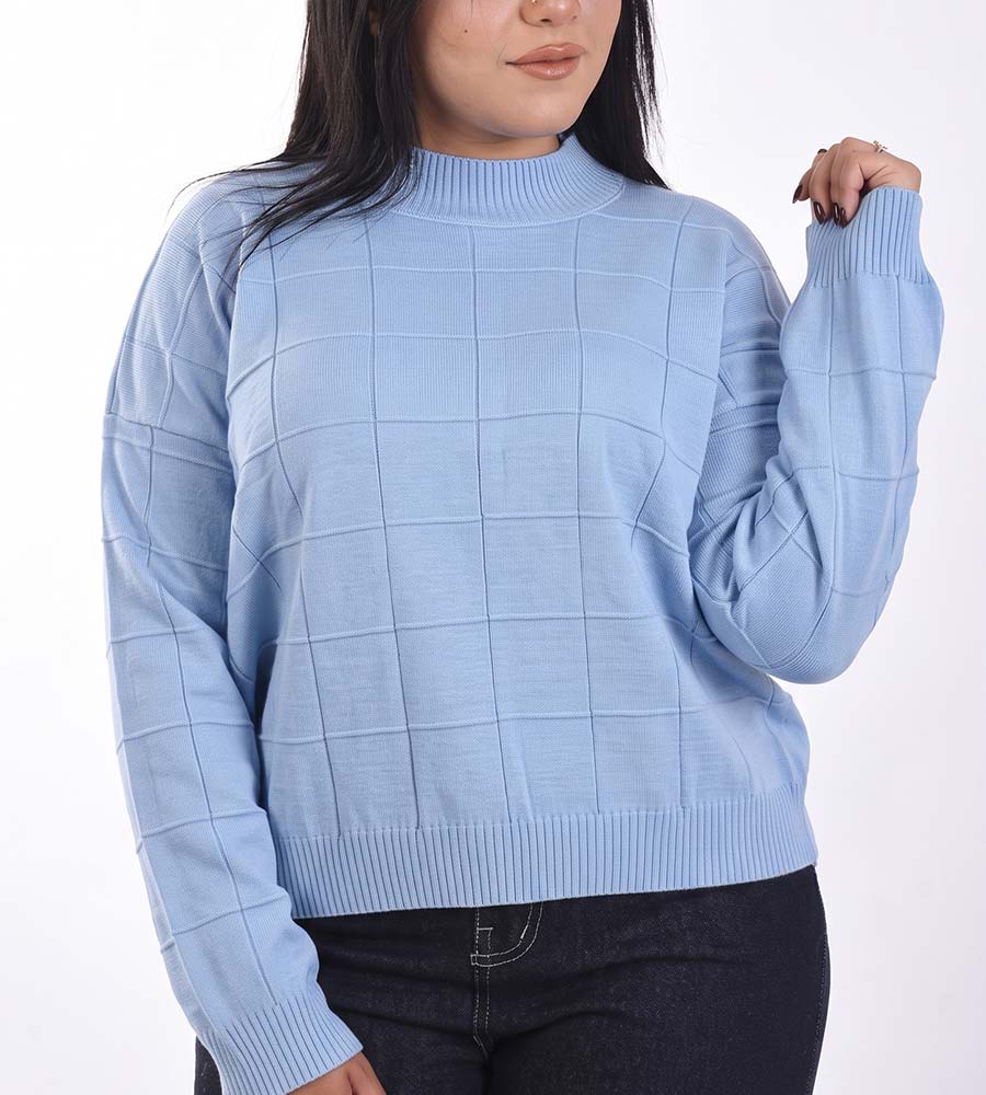 Pullover With Square Pattern