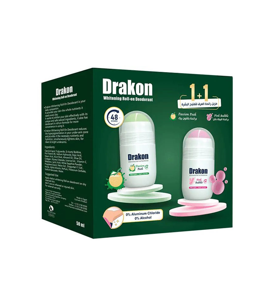 دراكون رول اون 50مل 1+1 