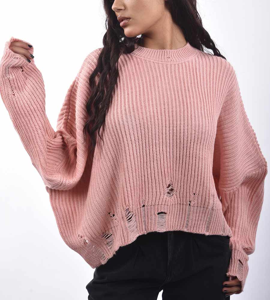 بلوزة تريكو طويلة