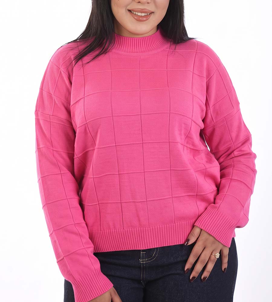 Pullover With Square Pattern