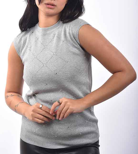  body - strass sleeveless