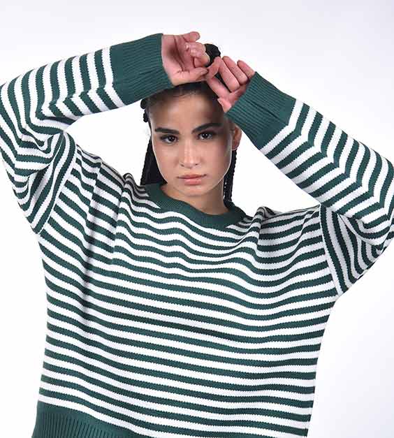 بلوفر تريكو مقلم