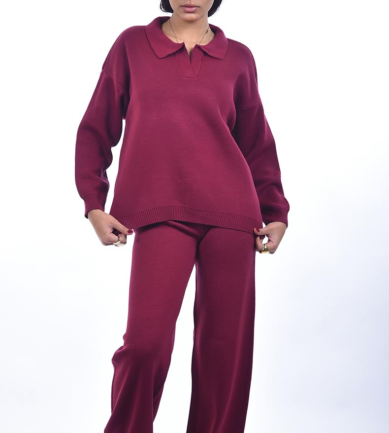 Knitwear suit long sleeves