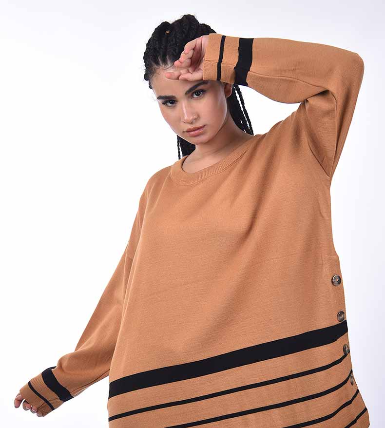 بلوزة تريكو واسع 