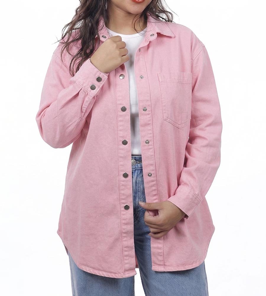 Long Gaberdine shirt 1 pocket