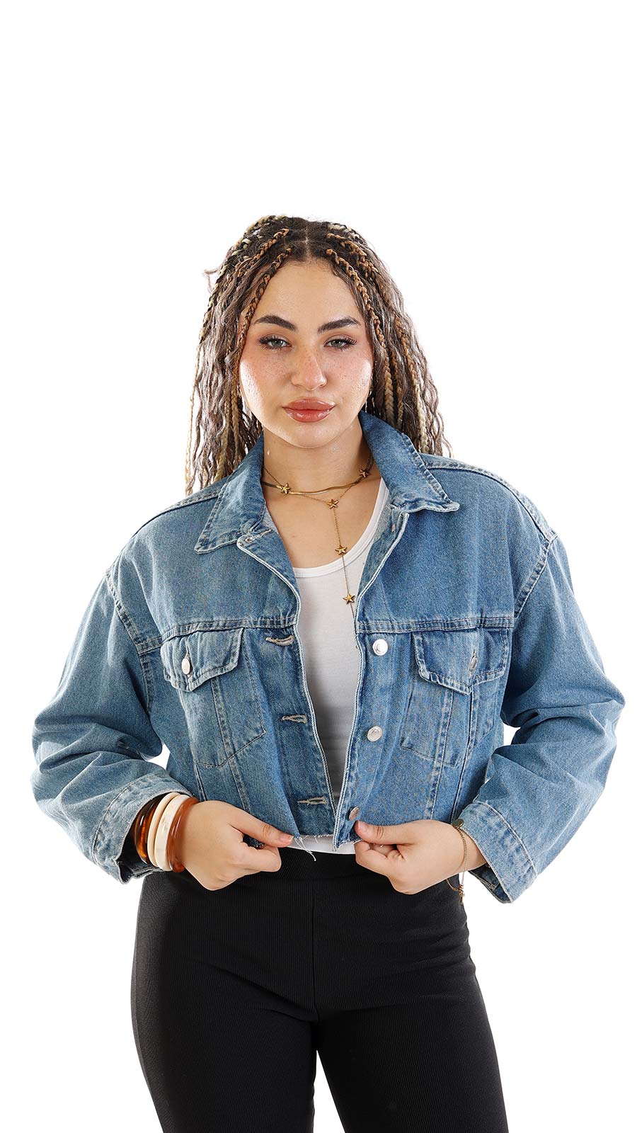 Cropped Denim Jacket