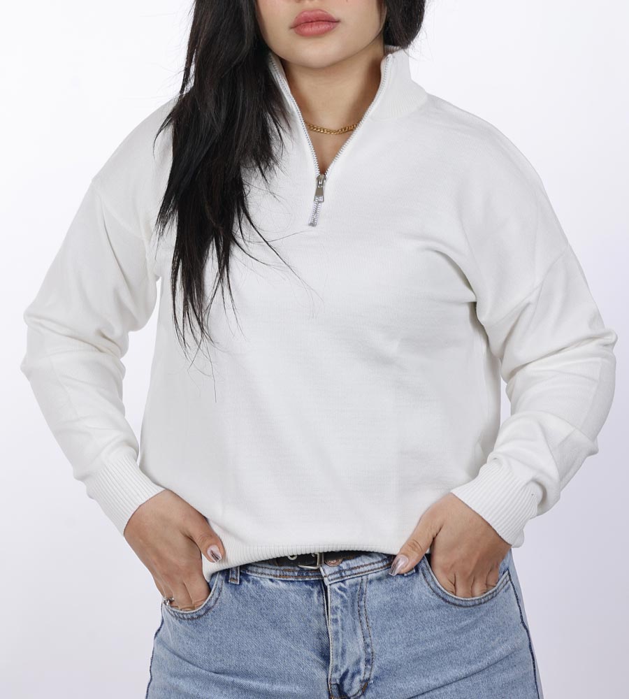 بلوزة نصف سوستة