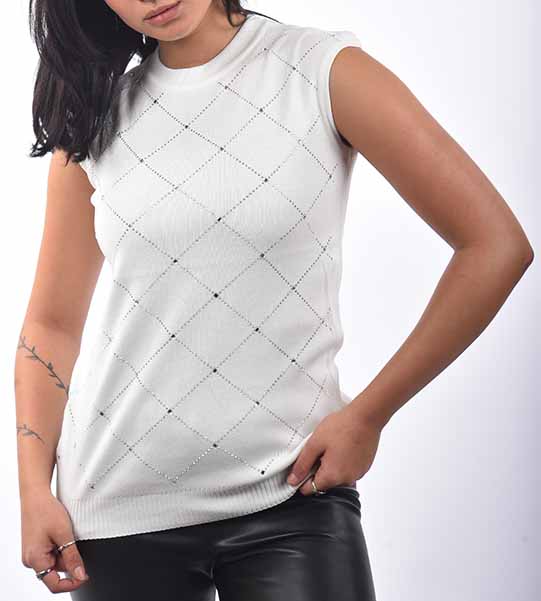  body - strass sleeveless