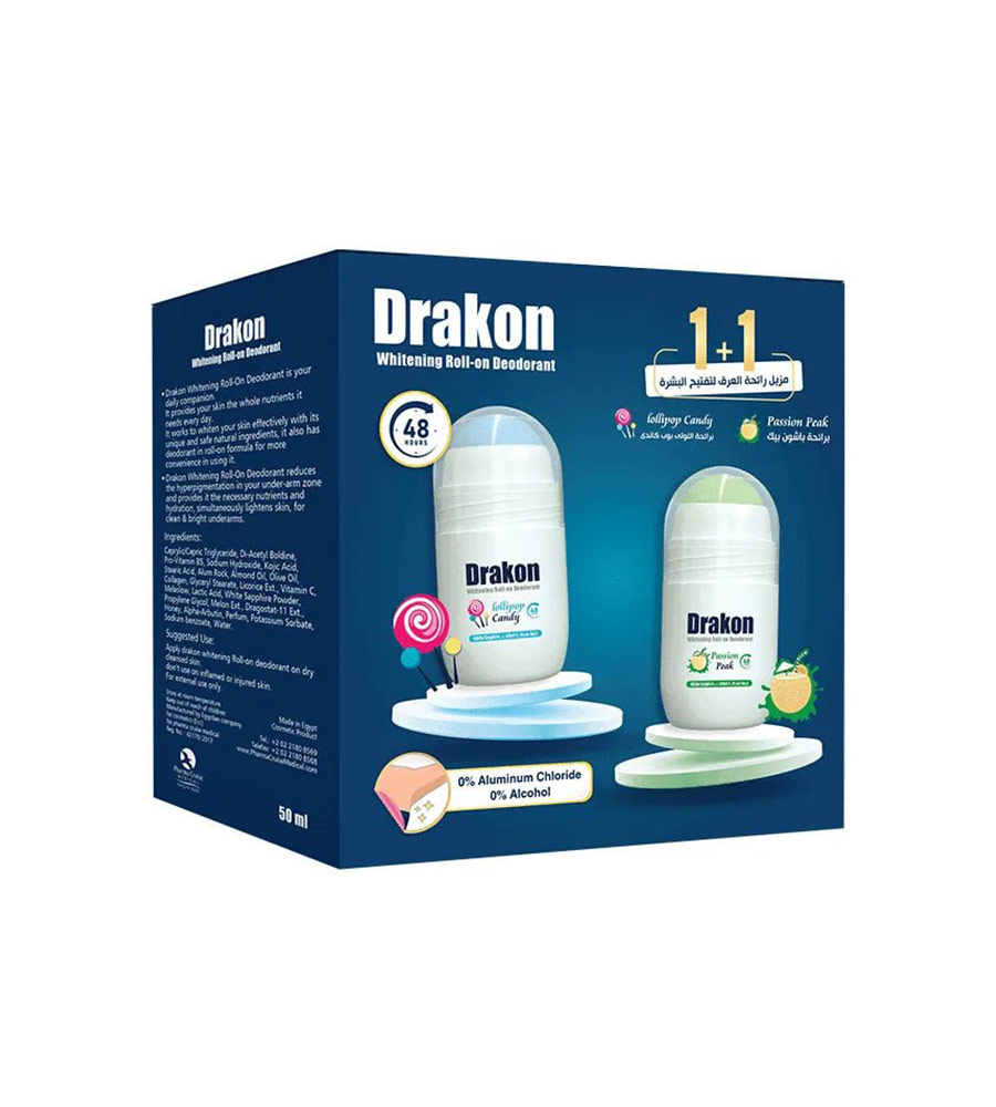 دراكون رول اون 50مل 1+1 